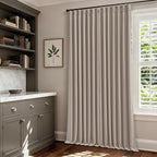 Extra Wide 70 Inch Burlywood Birch Blackout Bedroom Curtains 96 Inches Long - Image 7
