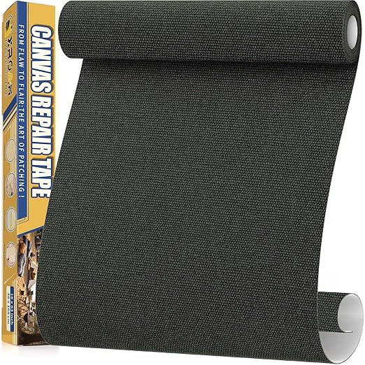 Canvas Repair Tape, 16 x 63 Inch Waterproof Heavy Duty Fabric Tape by ProfessionalFurnitureRepair