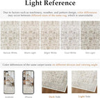 Taupe Area Rug 9x12 Machine Washable Large Vintage Living Room Distressed Non - Image 2