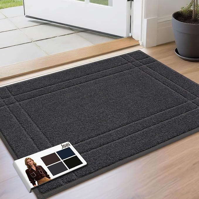 JSEI Entryway Rugs Doormat 20"x32", Non-Slip Dirt Trapper Door Mats Indoor by JSEI