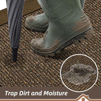 BEQHAUSE Indoor Door Mat 24" x 60", Dirt Trapper Door Mats Non-Slip Entryway - Image 3