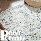 jinchan Kalen Round Rug 5ft Area Rug Washable Vintage Indoor Retro Accent - Image 9