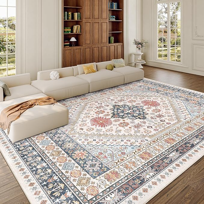 zesthome 8x10 Area Rugs for Living Room, Non-Slip Backing Washable Rugs - Image 3