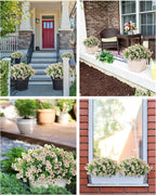 JAKY-Global Faux Flowers for Outdoor Planters 16 Bundles UV Resistant - Image 5
