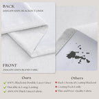 Snow White Pleated Linen Blackout Curtains 84 Inches Long - Image 6
