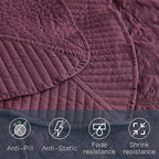 CHIXIN Bedspread Coverlet Quilt Set Full Size - Image 7
