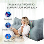homecozy Wedge Headboard Pillow Dorm Room Reading Pillow Back Support - Image 2