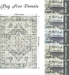 zesthome 5x7 Washable Rug-Stain Resistant Area Rugs - Image 2