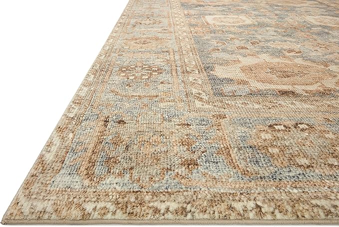 Loloi Margot Collection MAT-03 Ocean/Spice 5'-0" x 7'-6" Area Rug feat. - Image 3