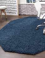 Unique Loom Solid Shag Collection Area Rug - Image 3