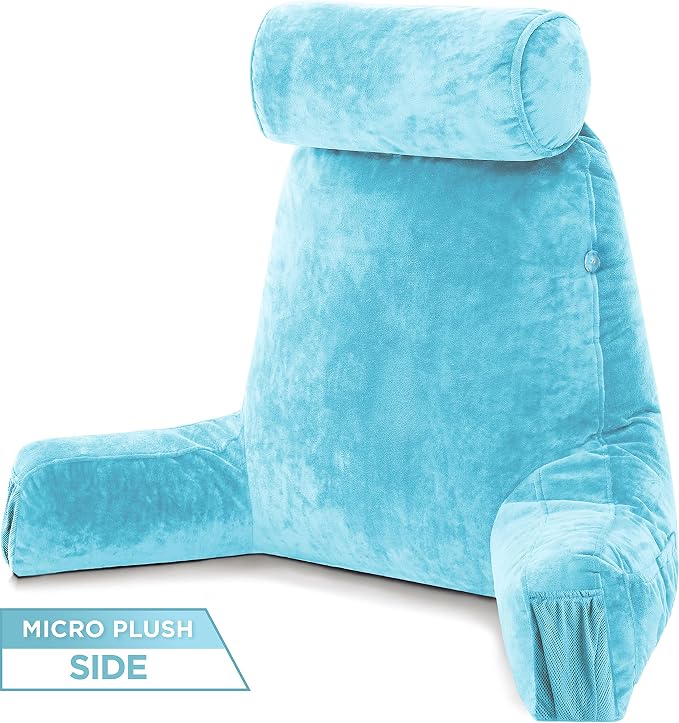 Husband Pillow Medium Aspen Edition Rodeo Blue, Sit Up Reading & Bed Rest - Image 8
