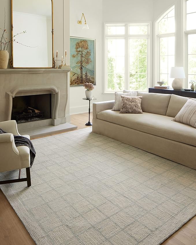 Loloi Chris Loves Julia Francis Collection FRA-03 Silver/Sky 2'-6" x 9'-9" by Loloi
