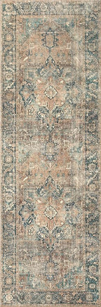 Loloi Margot Collection MAT-02 Terracotta/Lagoon 5'-0" x 7'-6" Area Rug feat. - Image 8