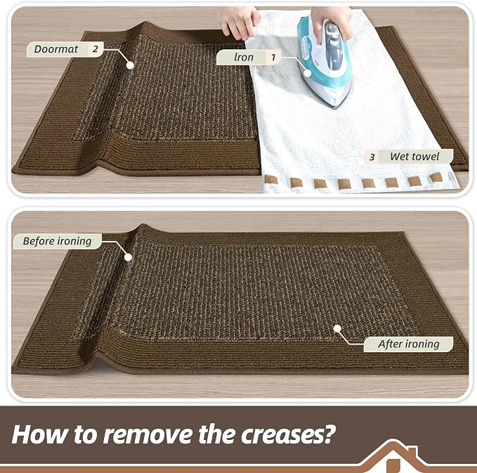 BEQHAUSE Indoor Door Mat 24" x 60", Dirt Trapper Door Mats Non-Slip Entryway - Image 9