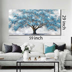 JuhaiArt Tree Wall Decor Teal Wall Art - Image 6