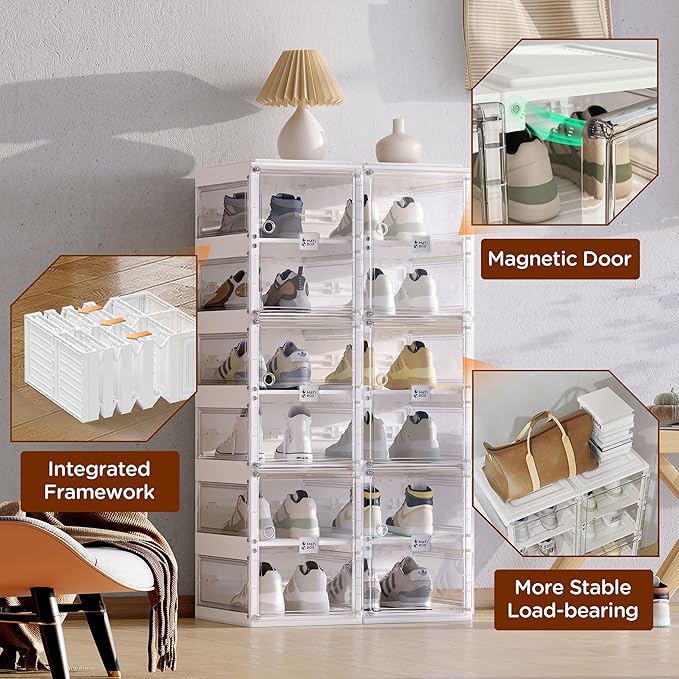 ANTBOX Foldable Shoe Rack, Shoe Organizers - Image 6