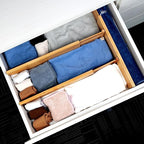 Utoplike Bamboo Drawer Dividers Large, Spring Loaded, Works in Bathroom - Image 4