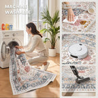 zesthome 8x10 Area Rugs for Living Room, Non-Slip Backing Washable Rugs - Image 4