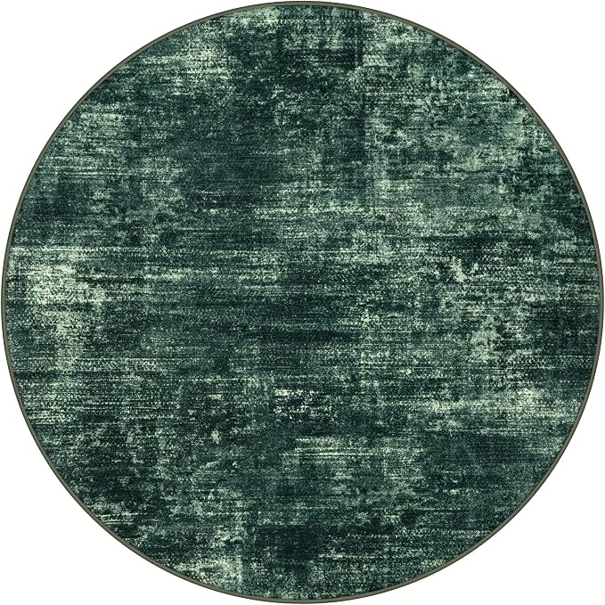 IOHOUZE Round Area Rug 3 Ft Circle Entryway Rugs Round Washable Door Mat Indoor - Image 9