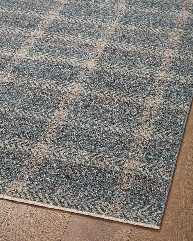 Loloi Angela Rose Ember Collection EMB-03 Blue/Beige 9'-6" x 13'-1" Area Rug - Image 7