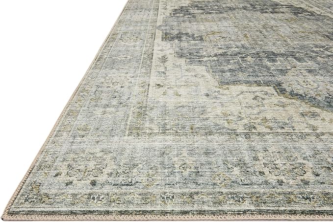 Loloi Skye Collection SKY-12 Charcoal/Dove 6'-0" x 6'-0" Round Area Rug - Image 3