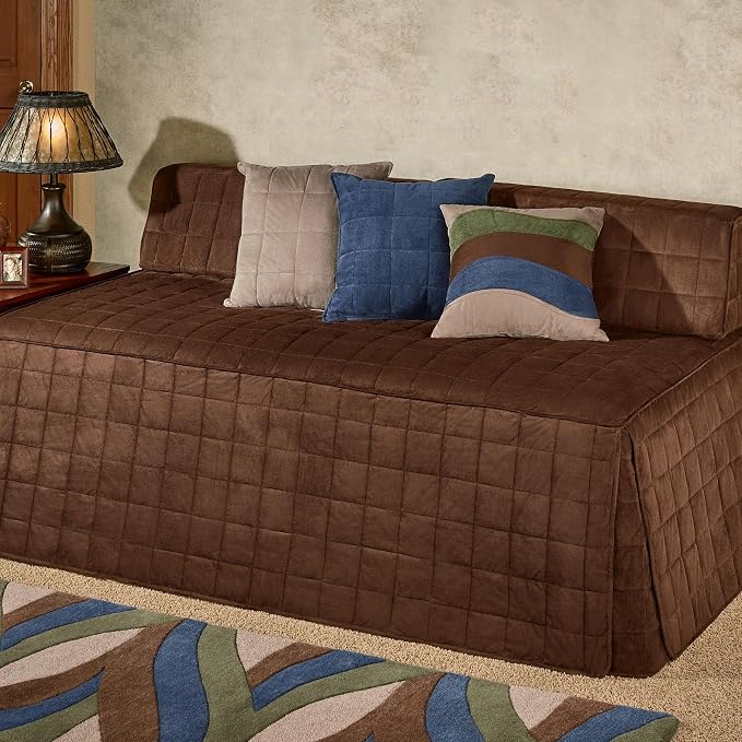 Camden Luxury Bedding | Neutral Chocolate Brown Color | Fitted Hollywood Daybed by TouchofClass