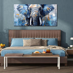 ENTANUB Elephant Wall Art for Living Room, Animal Canvas Print Painting for - Image 3
