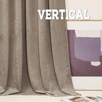 RYB Home Bedroom Curtains Heavy Velvet, Room Darkening Privacy Window Curtains - Image 5