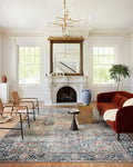 Loloi Margot Collection MAT-02 Terracotta/Lagoon 5'-0" x 7'-6" Area Rug feat. by Loloi