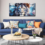 ENTANUB Lion Canvas Wall Art for Living Room, Animal Picture Decor, Large Size - Image 3