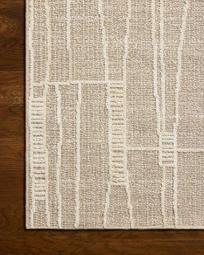 Loloi Amber Lewis Bexley Collection BEX-05 Mushroom/Natural 5'-0" x 7'-6" Area - Image 5