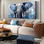 ENTANUB Elephant Wall Art for Living Room, Animal Canvas Print Painting for - Image 2