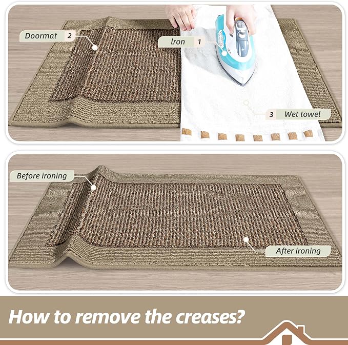 BEQHAUSE Indoor Door Mat 32" x 48", Dirt Trapper Door Mats Non-Slip Entryway - Image 9