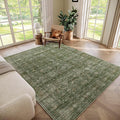 Washable 6x9 Area Rugs for Living Room, Boho Non-Slip Vintage Distress Large by Hedwior