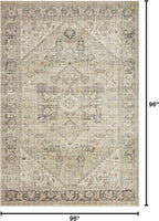 Loloi Skye Collection SKY-13 Natural/Sand 8'-0" x 8'-0" Round Area Rug - Image 2