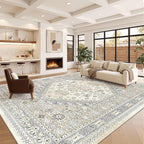zesthome 12x15 Area Rugs, Large Washable Rug, Ultra-Thin Stain Resistant Rugs by Zesthome