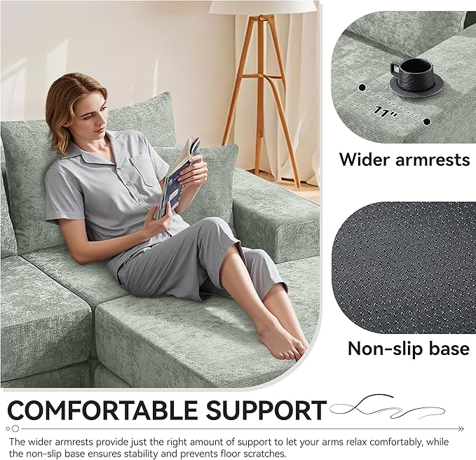 Boneless Sectional Loveseat Couch - Image 5