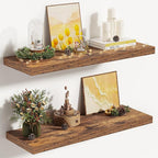 Vivelove 10 Inch Deep Floating Shelves 24 inch Long, 24 x 10 Wide Wall Shelves by VIVELOVE
