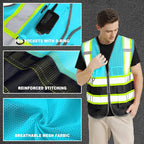 BeautyWill Custom Logo 10/20 Pack Safety Vest Class2 High Visibility Vest - Image 2
