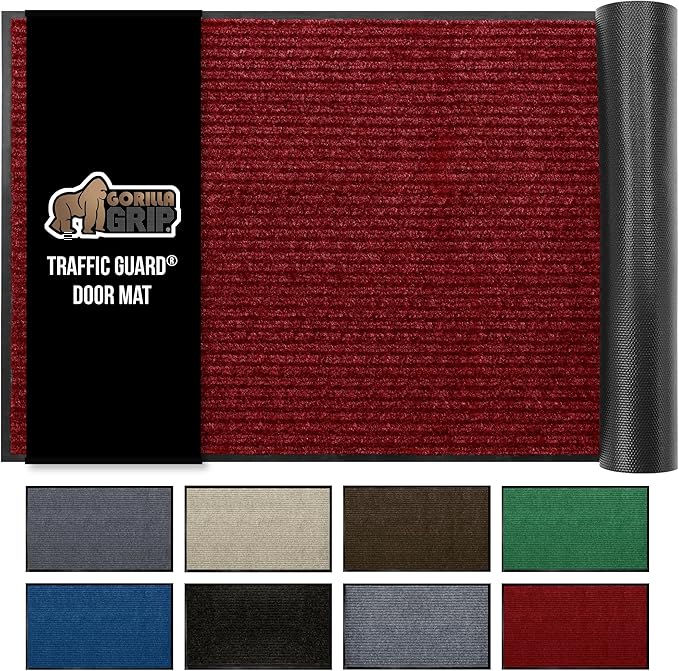 GORILLA GRIP Waterproof Traffic Guard Door Mat, Heavy Duty Entryway Mats by GorillaGrip