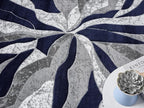 Modern Abstract Area Rug Hand Carved Contemporary Geometric Swirls Vibrant - Image 5