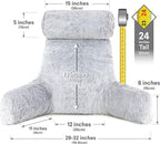 Husband Pillow Medium Rare Baby Arctic Grey Wolf Backrest, 2-Tone Reversible - Image 3