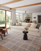 Loloi Angela Rose Ember Collection EMB-10 Fog/Dove 2'-7" x 10'-0" Runner Rug by Loloi