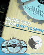 KEENTECH 6-1/2 Inch Woodworking Circular Saw Blade 18T 24T 40T 3-Pack, Tungsten - Image 3