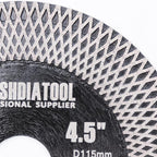 SHDIATOOL 2Pcs Porcelain Tile Diamond Saw Blades Diameter 4.5 Inches x 7/8 inch - Image 2