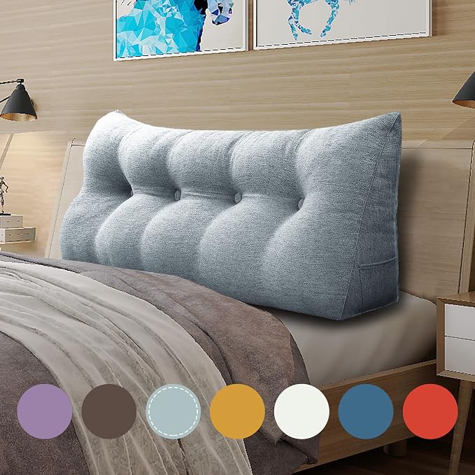 homecozy Wedge Headboard Pillow Dorm Room Reading Pillow Back Support - Image 4