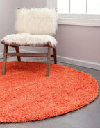 Unique Loom Solid Shag Collection Area Rug - Image 4