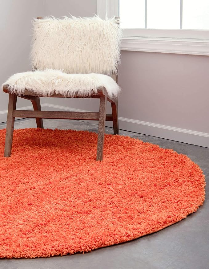 Unique Loom Solid Shag Collection Area Rug - Image 4
