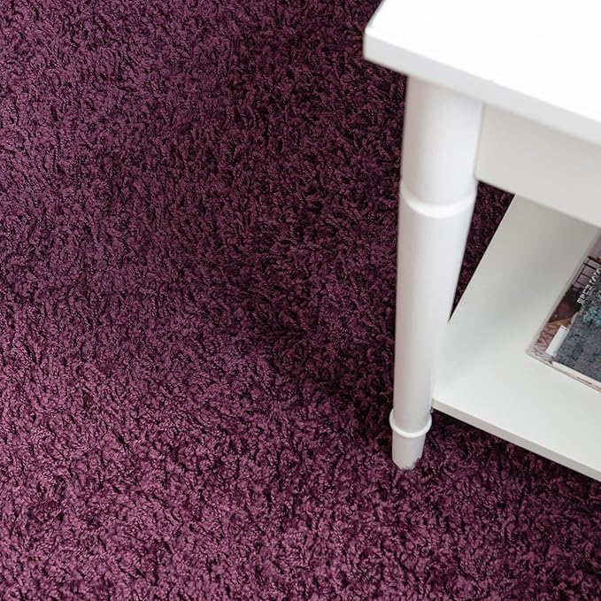 Unique Loom Solid Shag Collection Area Rug - Image 7