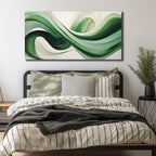 JuhaiArt Green Wall Art for Bedroom White Wall Decor 24"x 48" in Wall Paintings - Image 4